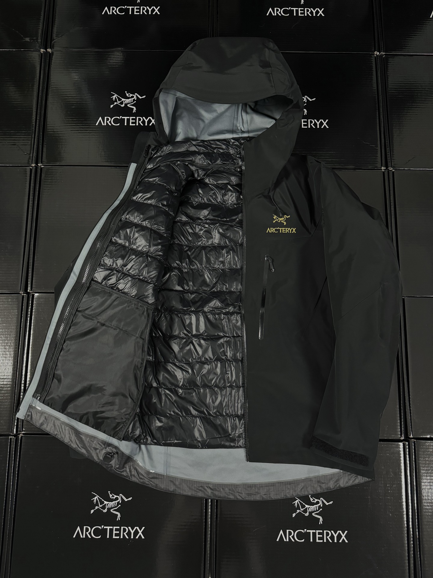 Arcteryx | Alpha Sv6 3-in-1 |  Cotton Jacket 24k Black