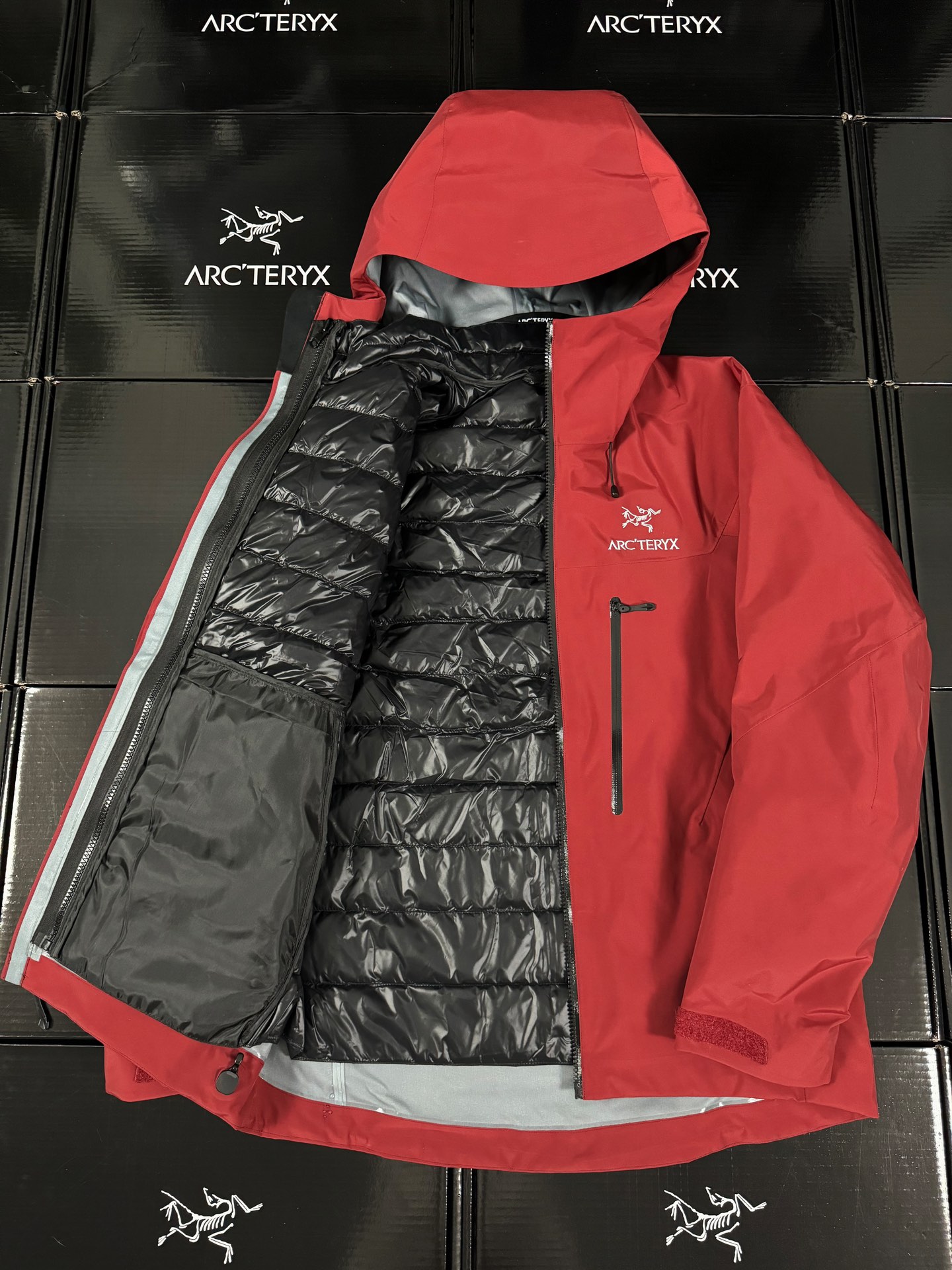 Arcteryx | Alpha Sv7 3-in-1 |  Cotton Jacket Bordeaux