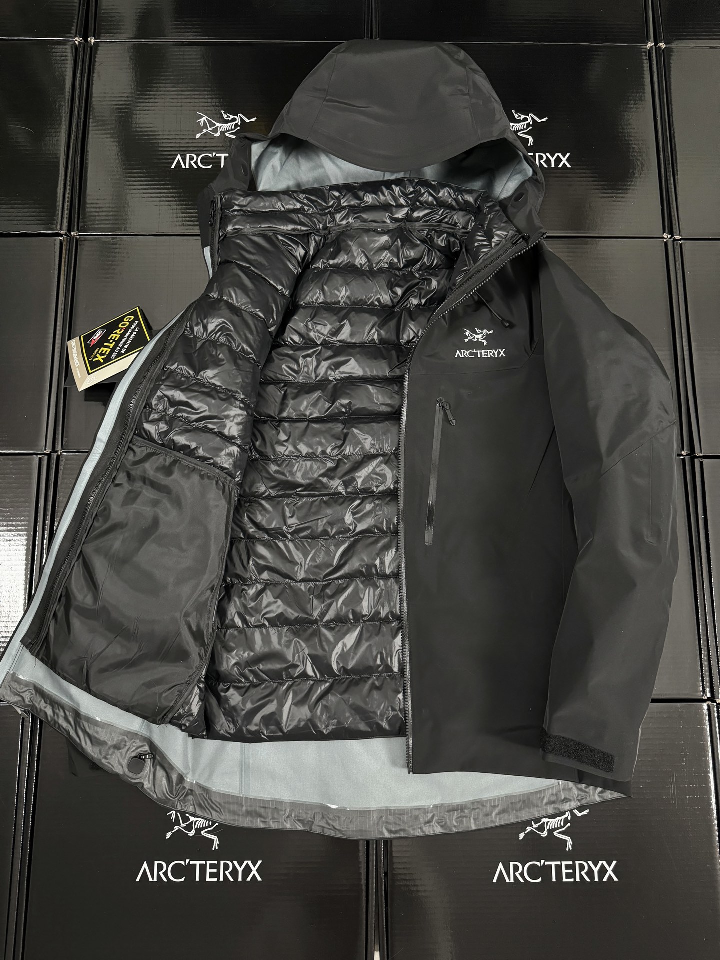 Arcteryx | Alpha Sv7 3-in-1 |  Cotton Jacket Black