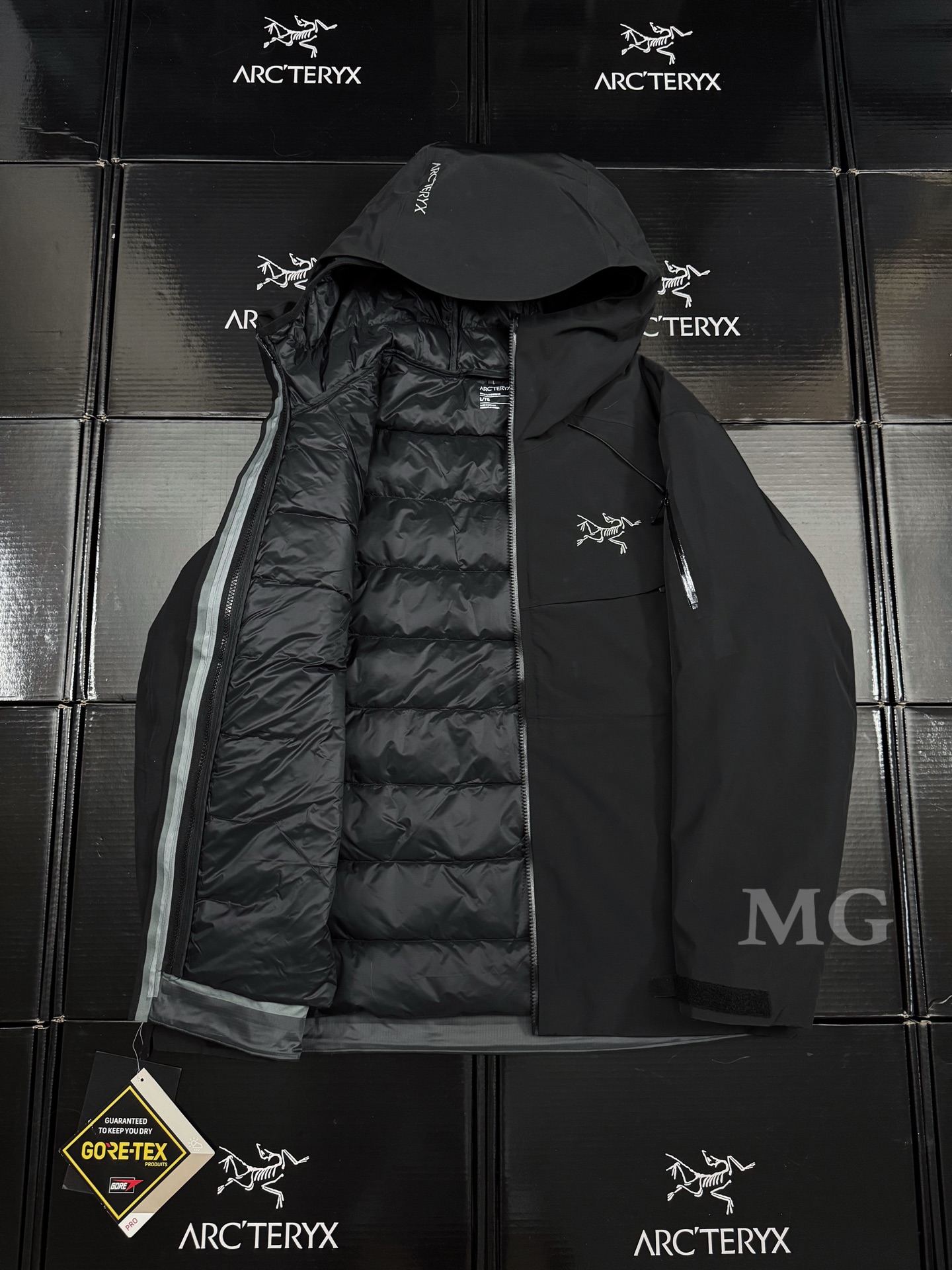Arcteryx | Macai 3-in-1  |  Cotton Jacket Black Silvery