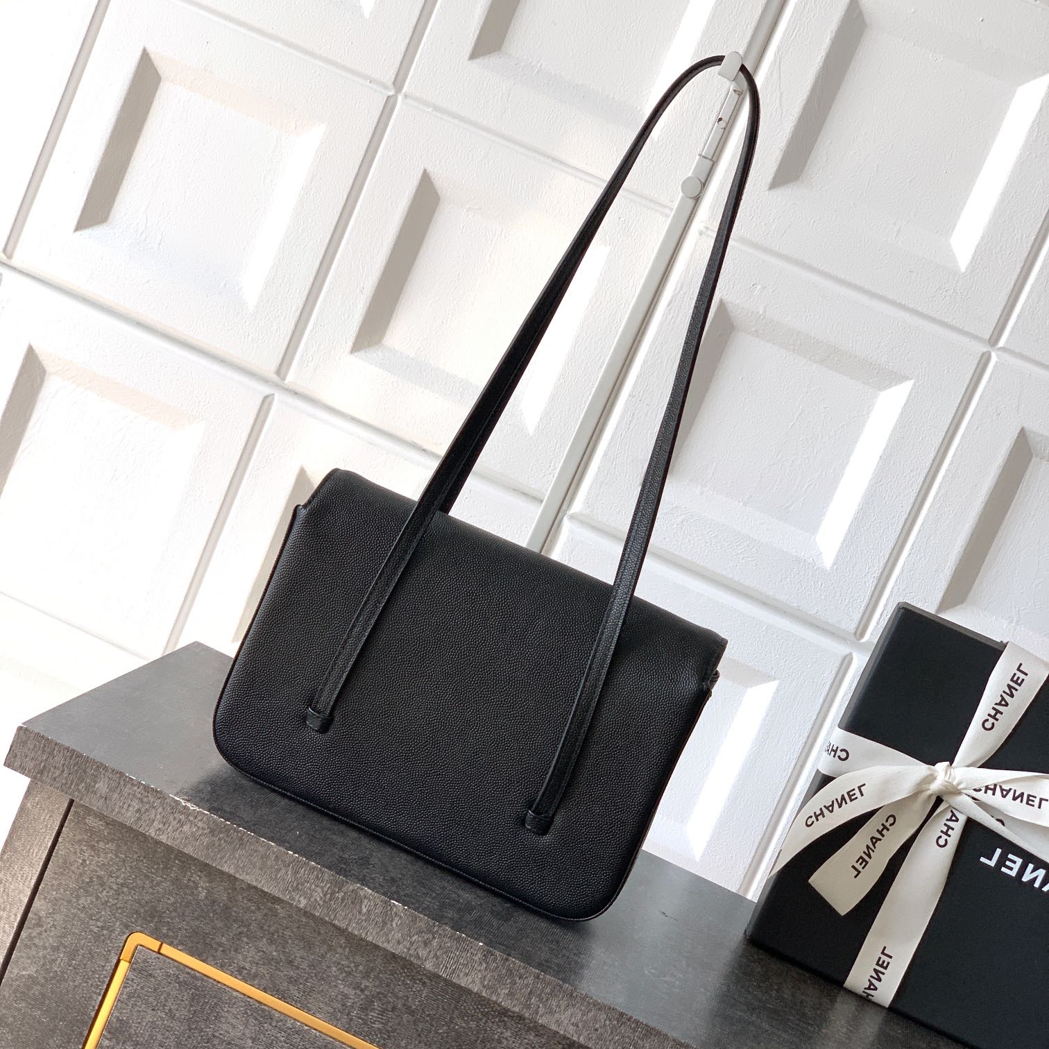 Chanel 26C Early Spring Collection flap bag Black