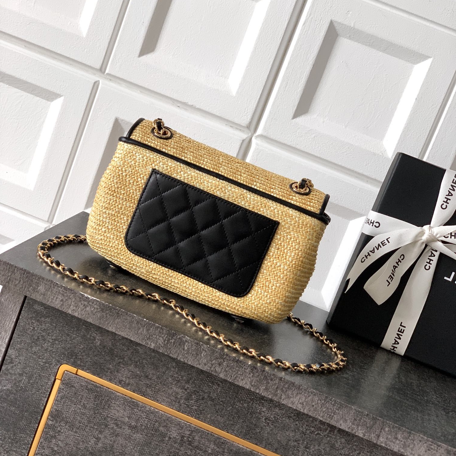 Chanel 26C flag bag Beige Small