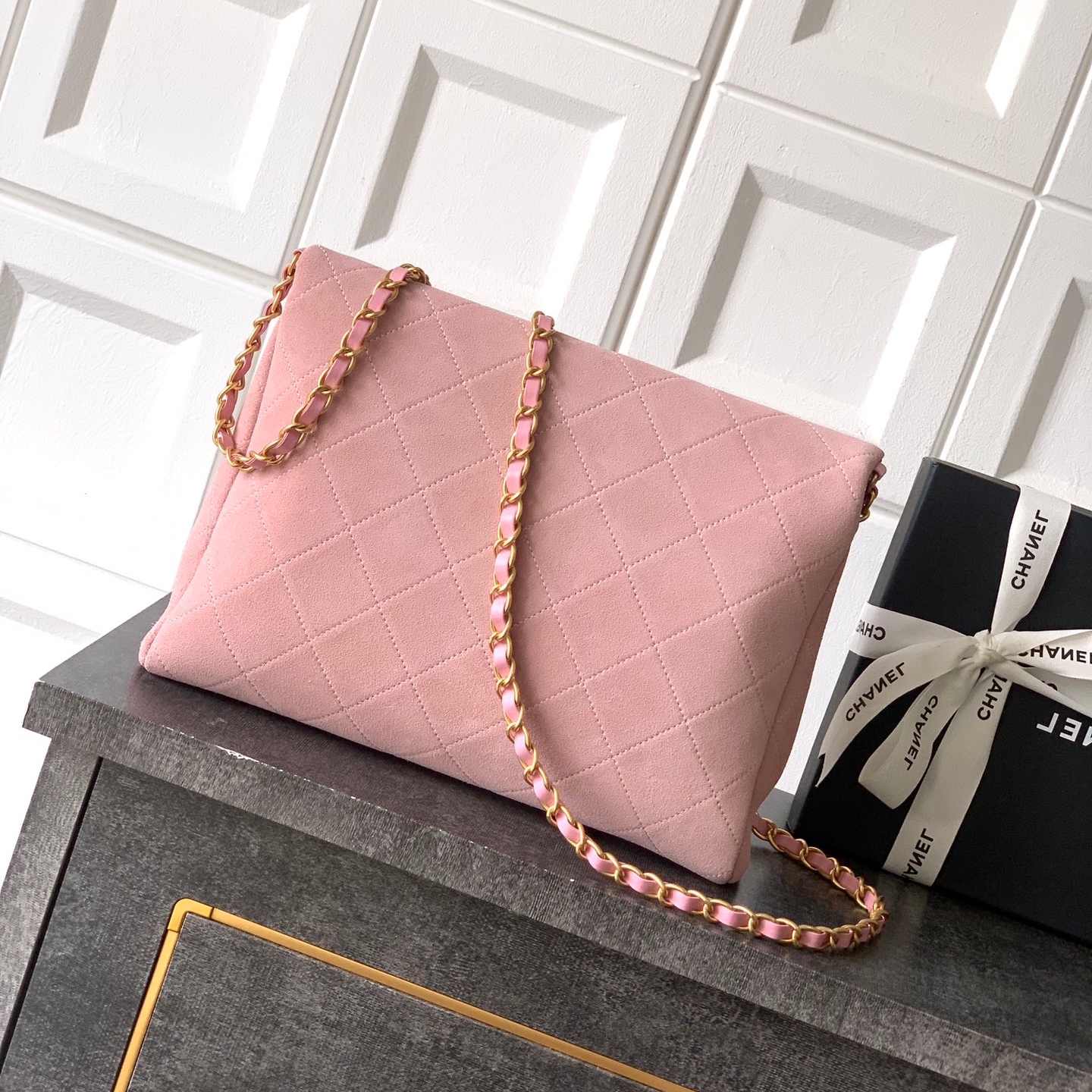 Chanel 26C shopping handbag Pink Small
