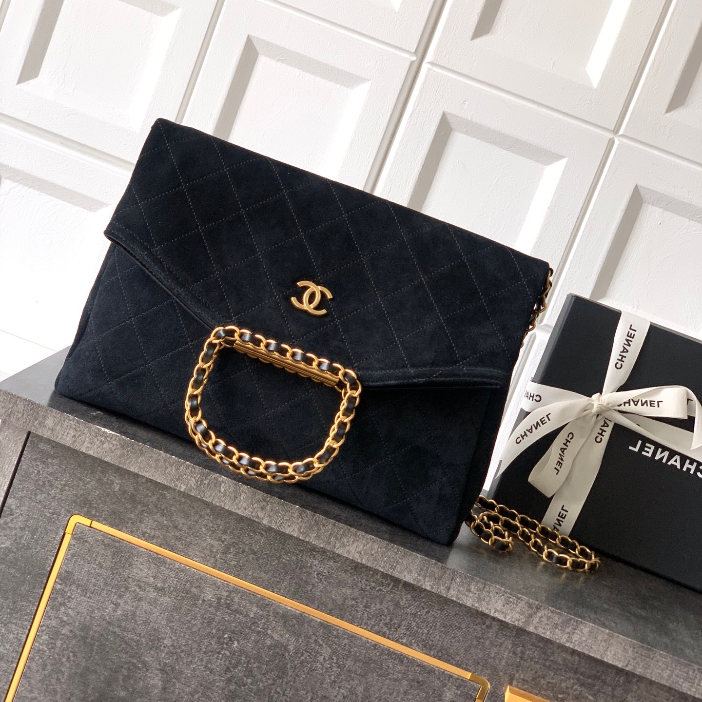 Chanel 26C shopping handbag Black Large