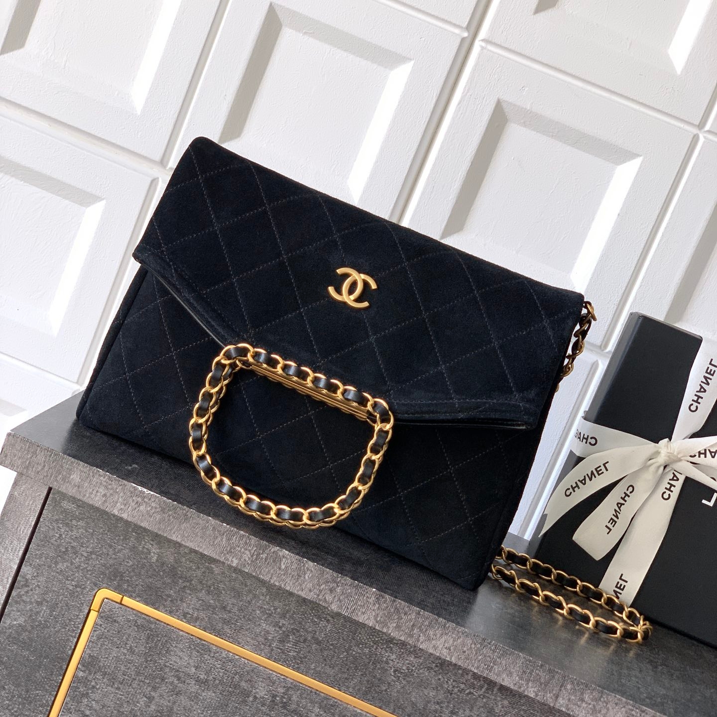 Chanel 26C shopping handbag Black Small