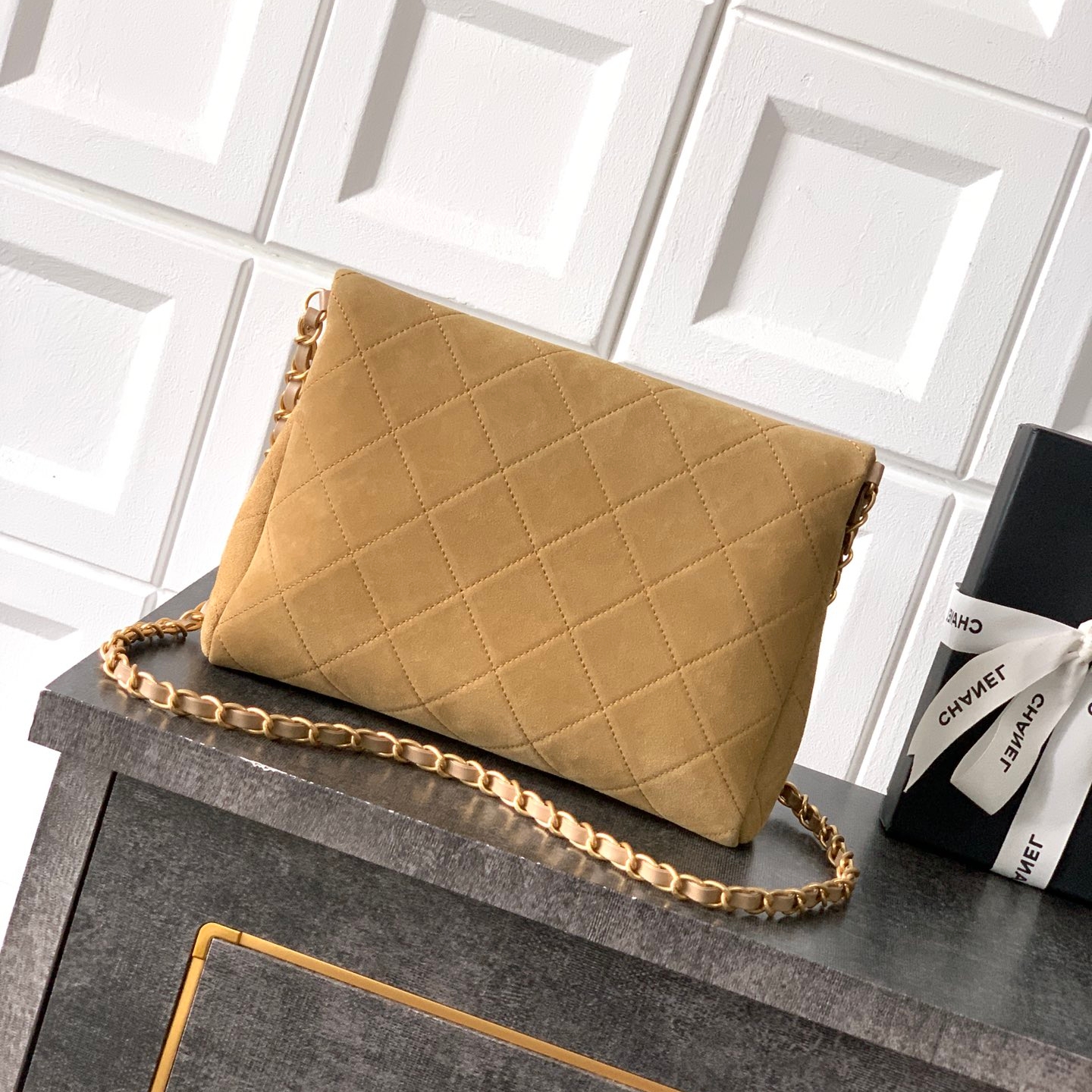 Chanel 26C shopping handbag Brown Mini