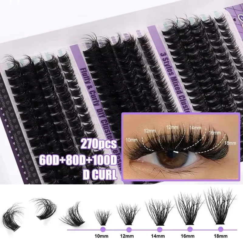 Lashbeautypro Hot Sale 30D-40D-50D/60D-80D-100D Cluster Lashes