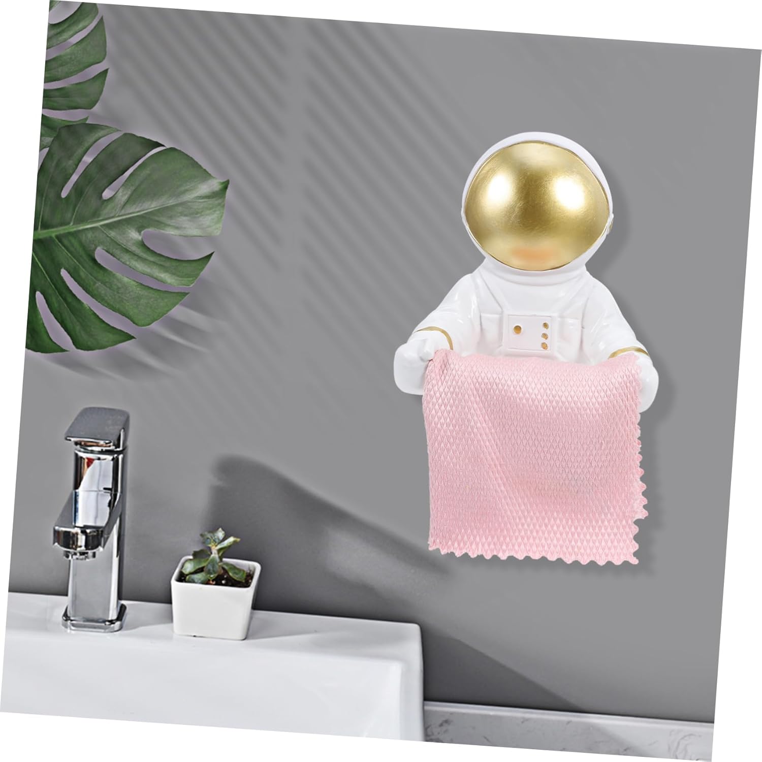 【Multi-Use & Space Theme】Astronaut Storage Box - Perfect for Tissues, Accessories, Small Items | Creative Desk Decor & Funny Home Gift for Men, Kids, Collectors