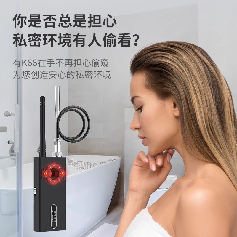 Anti-eavesdropping, anti-tracking, and anti-spy camera detection device, vehicle positioning and scanning detector