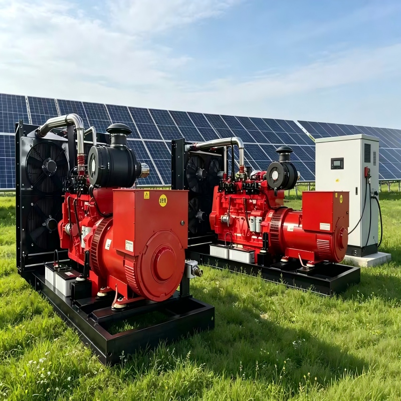 500KW CNG Generator Set Power Plant Soundproof Genset Water Cooled Soundproof 400V 50HZ 60HZ 3Phase Standby Power