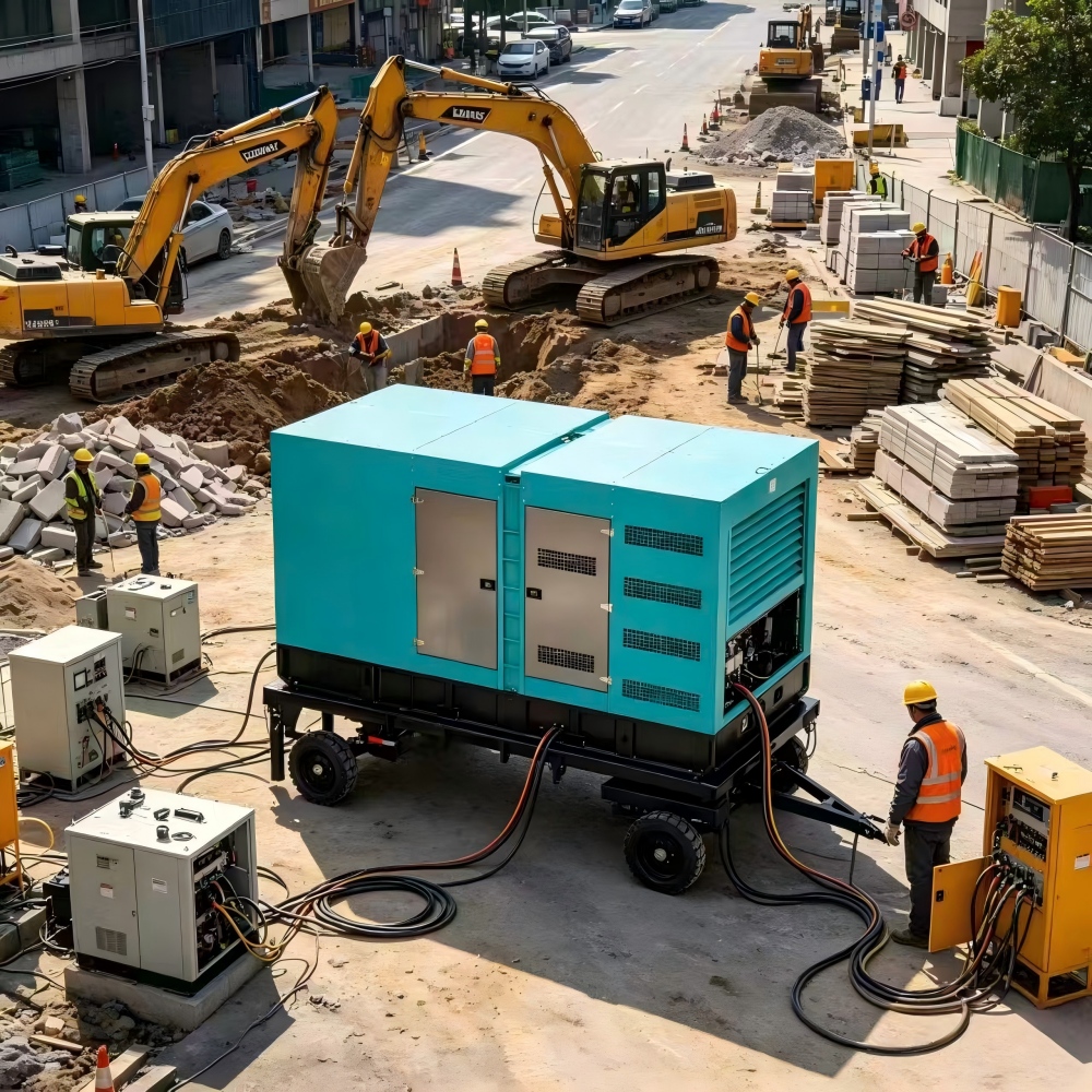 300KW Perkins Engine Diesel Generator Set Power Plant Soundproof Genset Water Cooled Soundproof 400V 50HZ 60HZ 3Phase Standby Power 