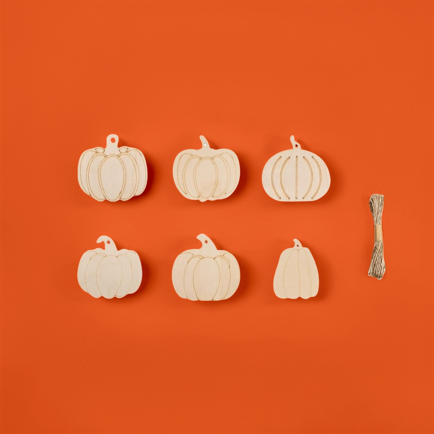 Unfinished Wood Pumpkin Cutouts