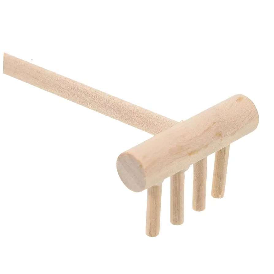 10pcs Sand Rake Tool Sand Smoothing Rake for Micro Landscape Lightweight Miniature Garden Adornments for