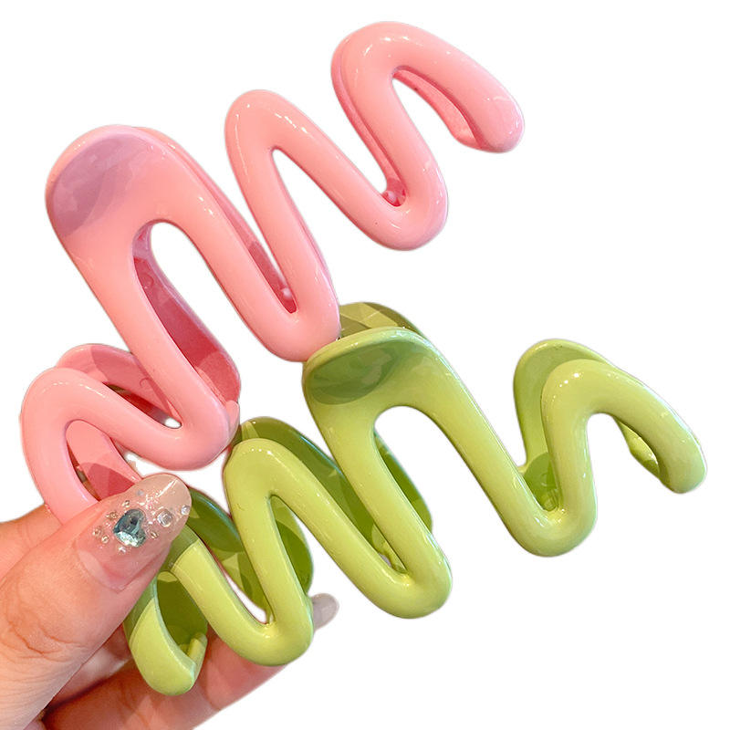 Summer Hawaii Hair Claw Clip Designer Colorful Hair Claw 10.5cm Big Size Clip Acrylic Claw Hair Clip