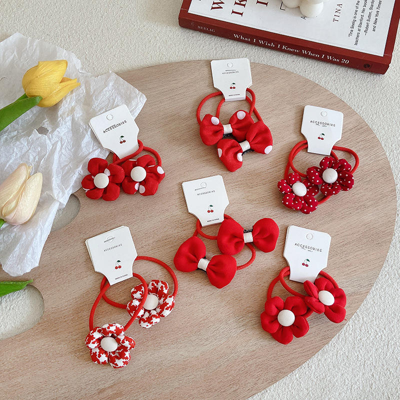 Korean Style Rubber Ties Kids Hair Accessories Cute Hair Band for Girls