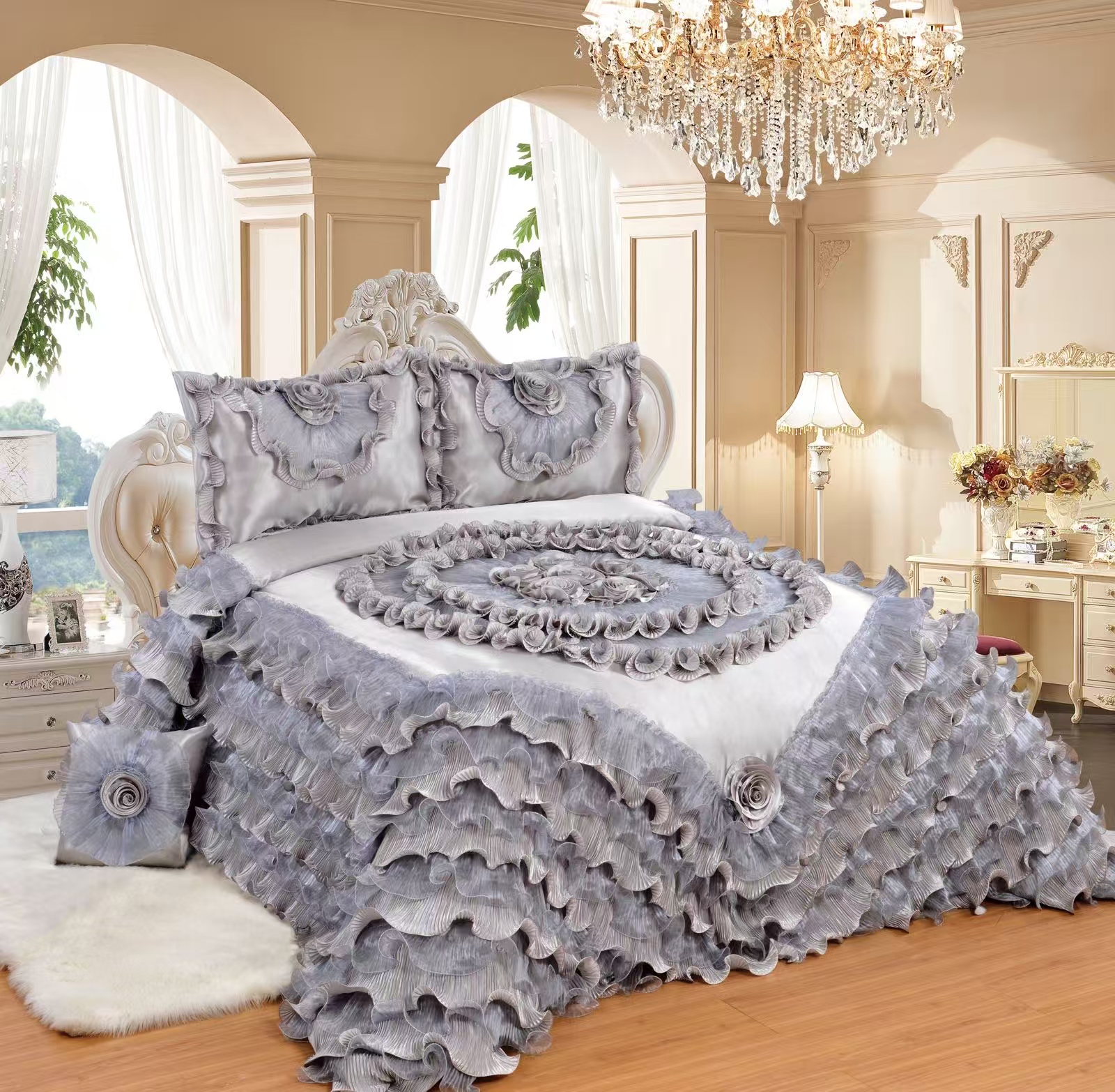 4 Pieces in 1 Set Luxruy Comforter Sets