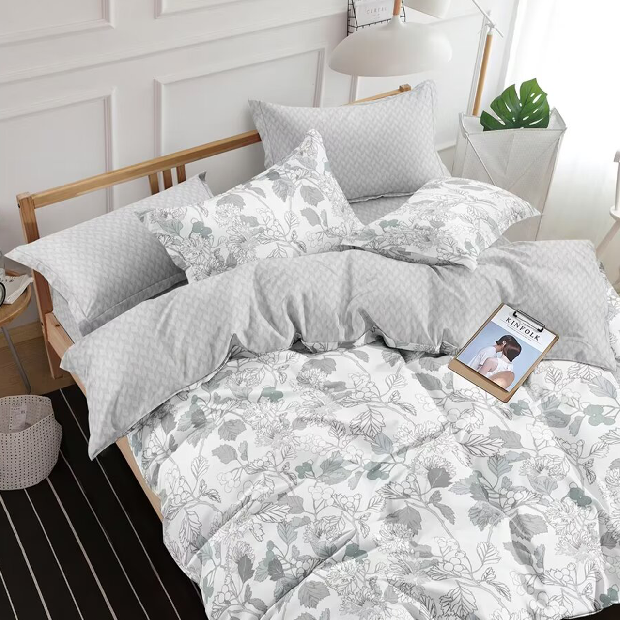 Printed Color 4 PCS Duvet Cover Sets