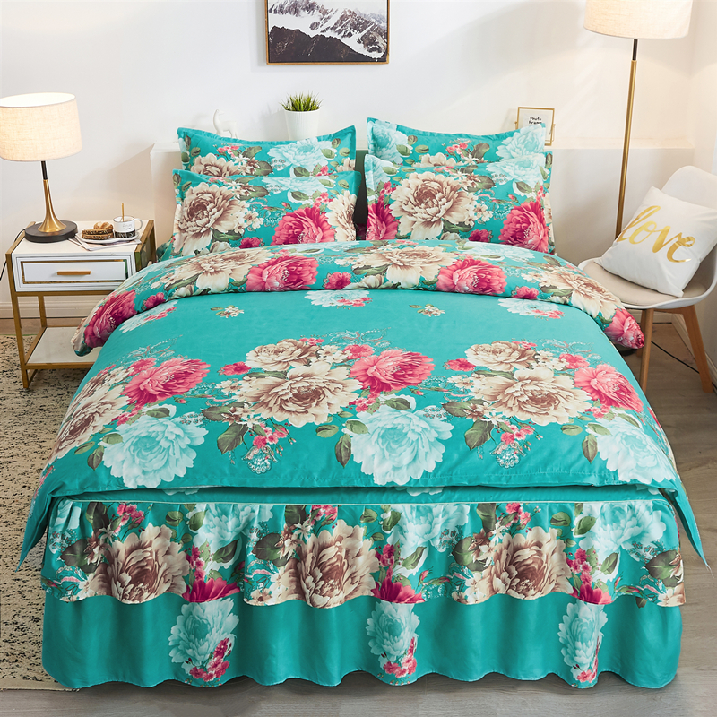 3 Pieces in 1 Set Bed Skirt Sets