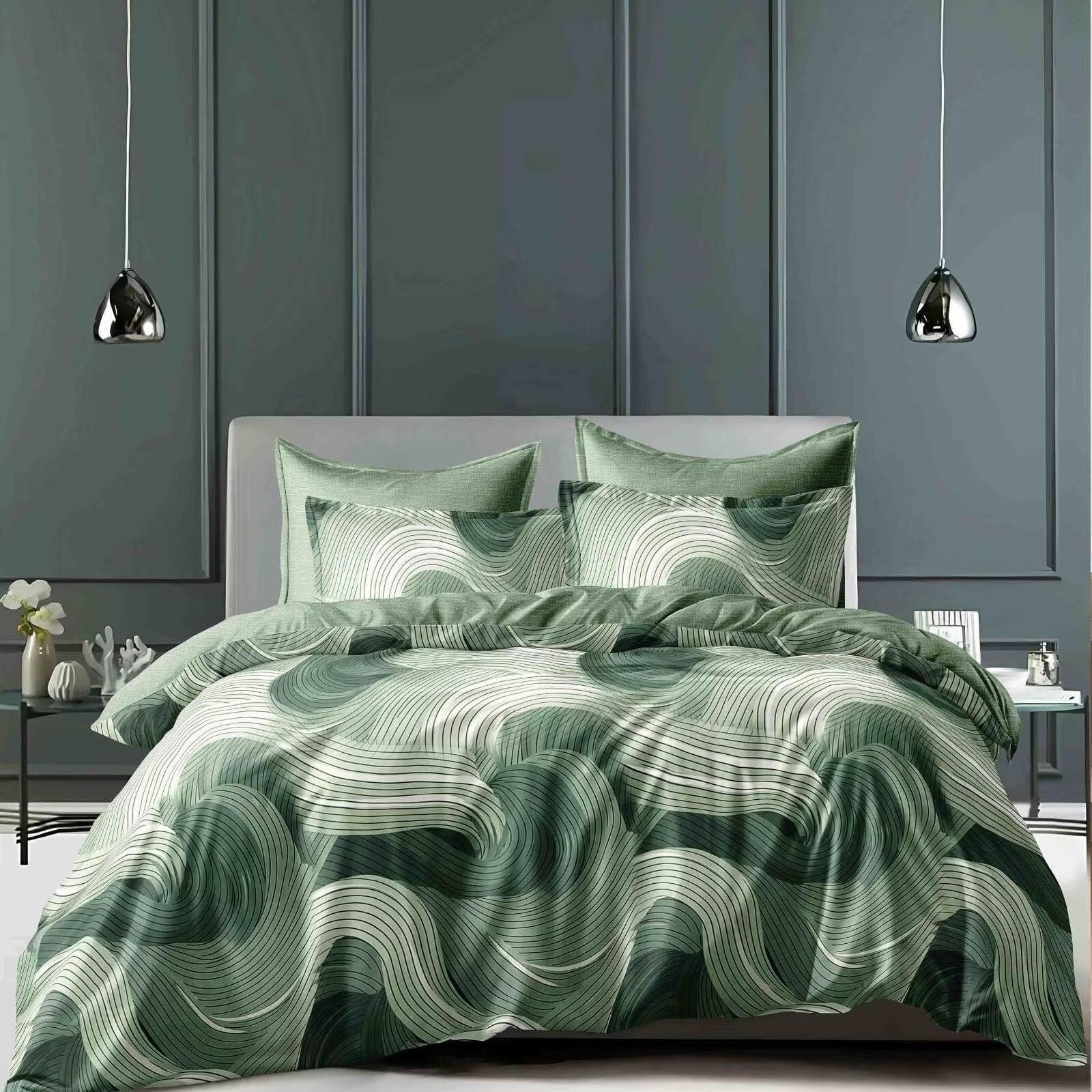 3 in 1 Microfiber Printed  Custom Size Bed Sheet Sets