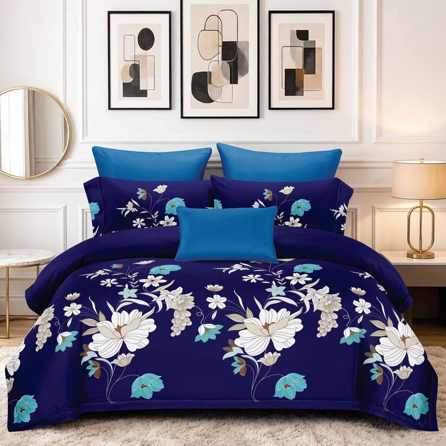 3 in 1 Microfiber Printed  Custom Size Bed Sheet Sets