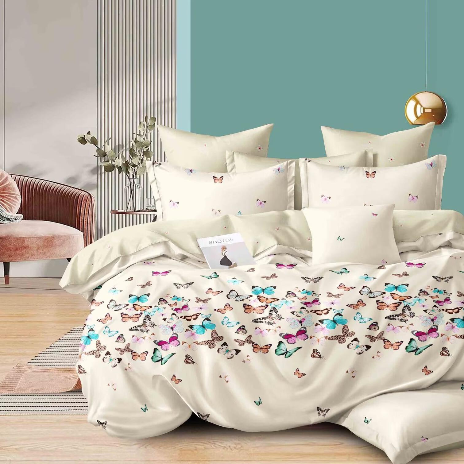 3 in 1 Microfiber Printed  Custom Size Bed Sheet Sets
