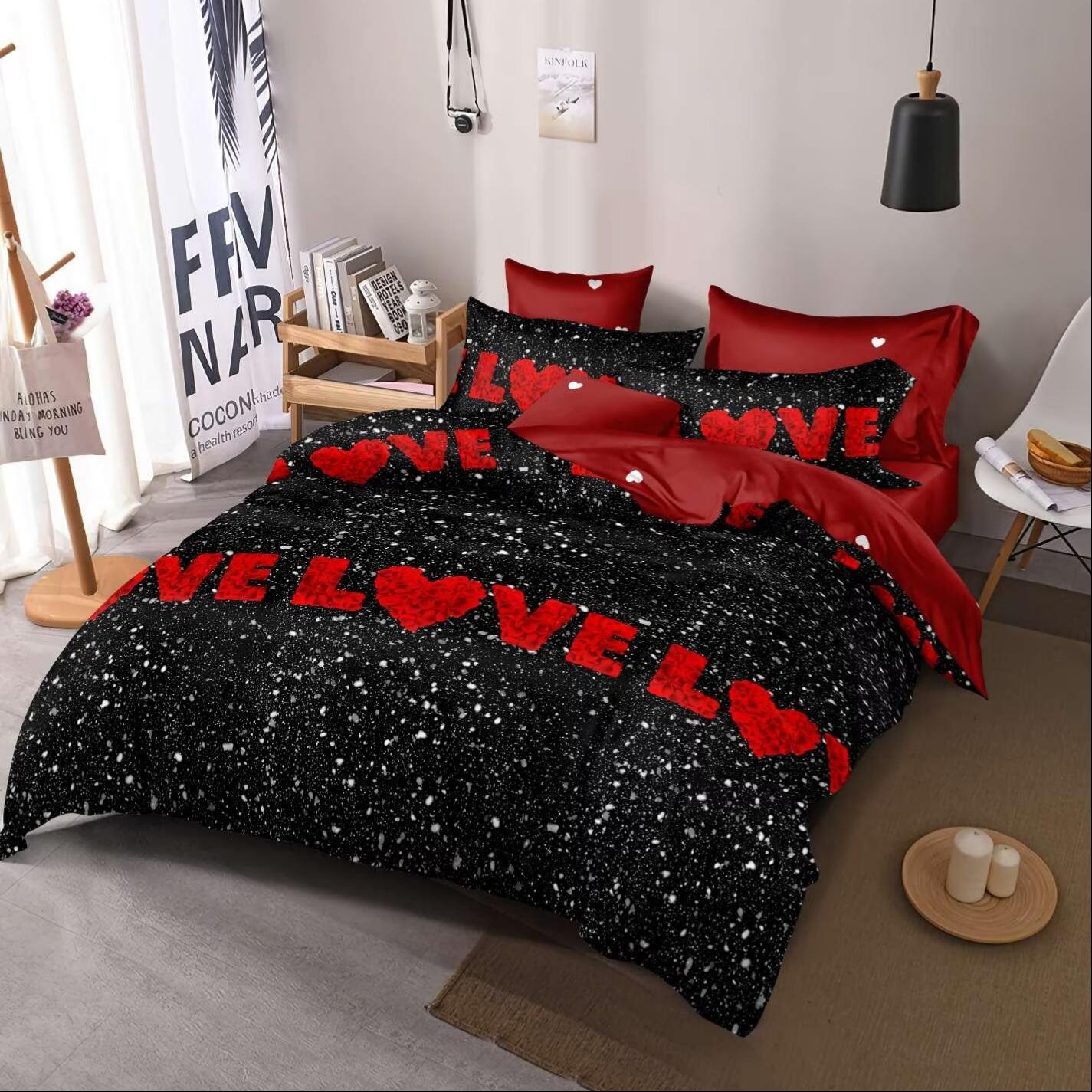 Wholesale 4 In 1 Printed Duvet Cover Set 130GSM Soft Four Season Bedding OEM ODM Custom Size