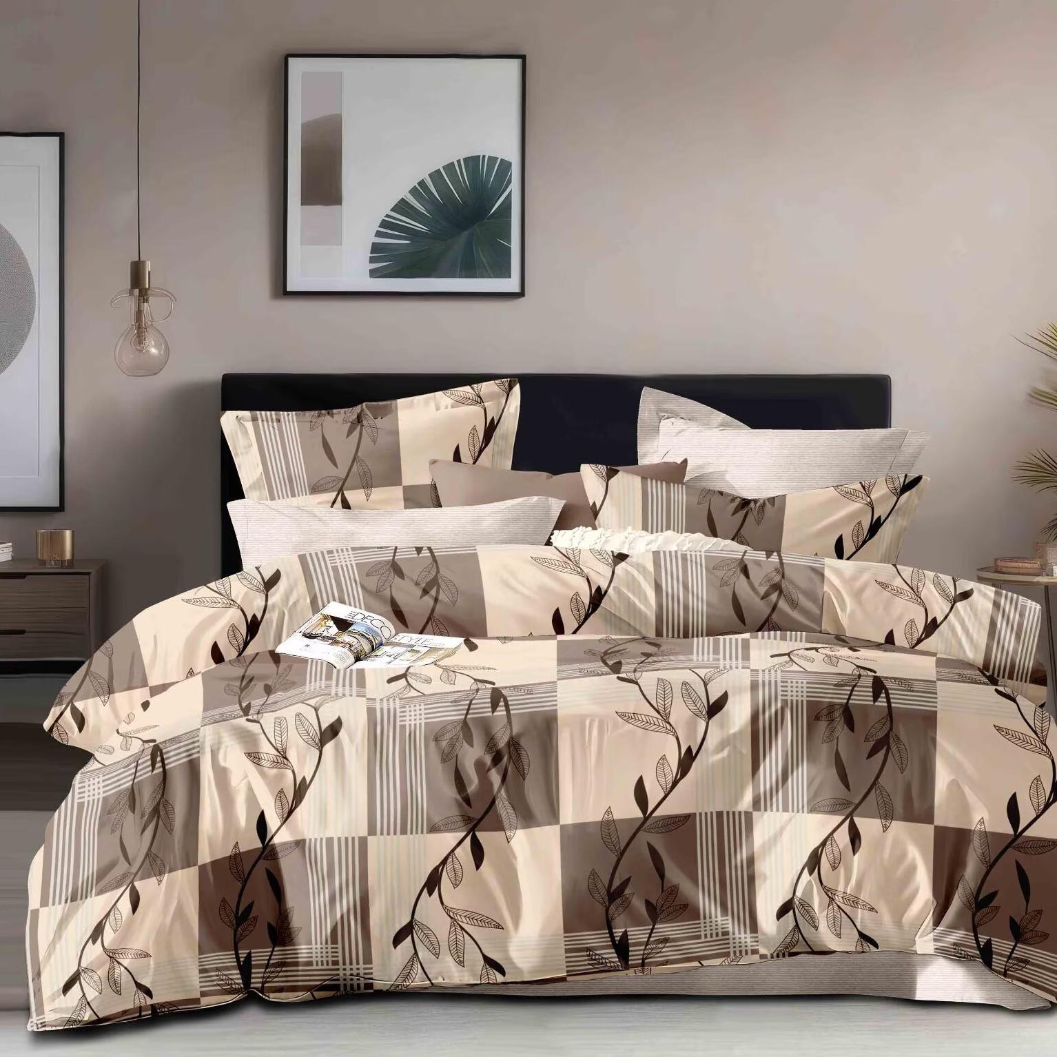 3 in 1 Microfiber Printed  Custom Size Bed Sheet Sets