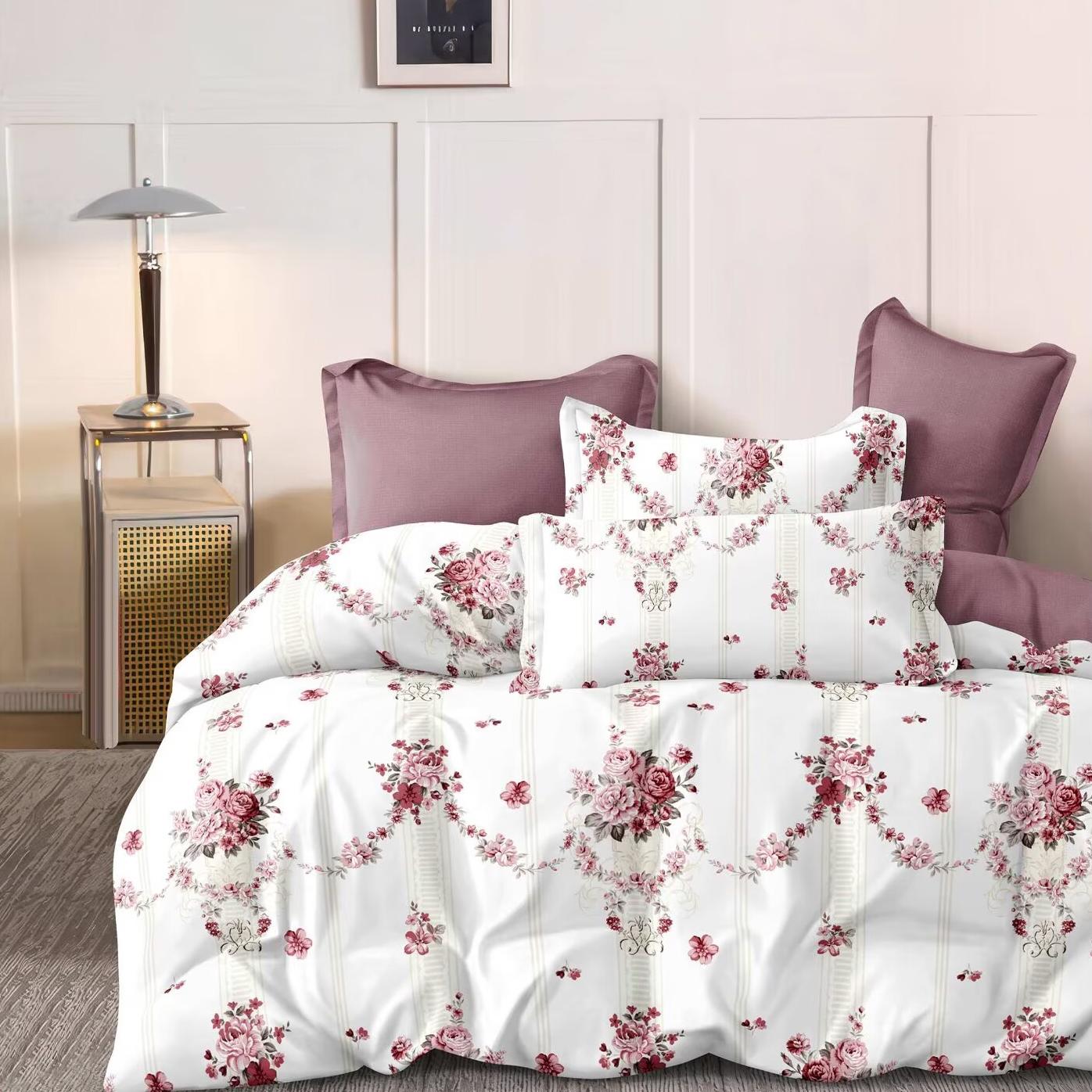 Microfiber Printed Bed Sheet with 2 Pillowcase for Hotel Custom Size Bed Sheet Sets