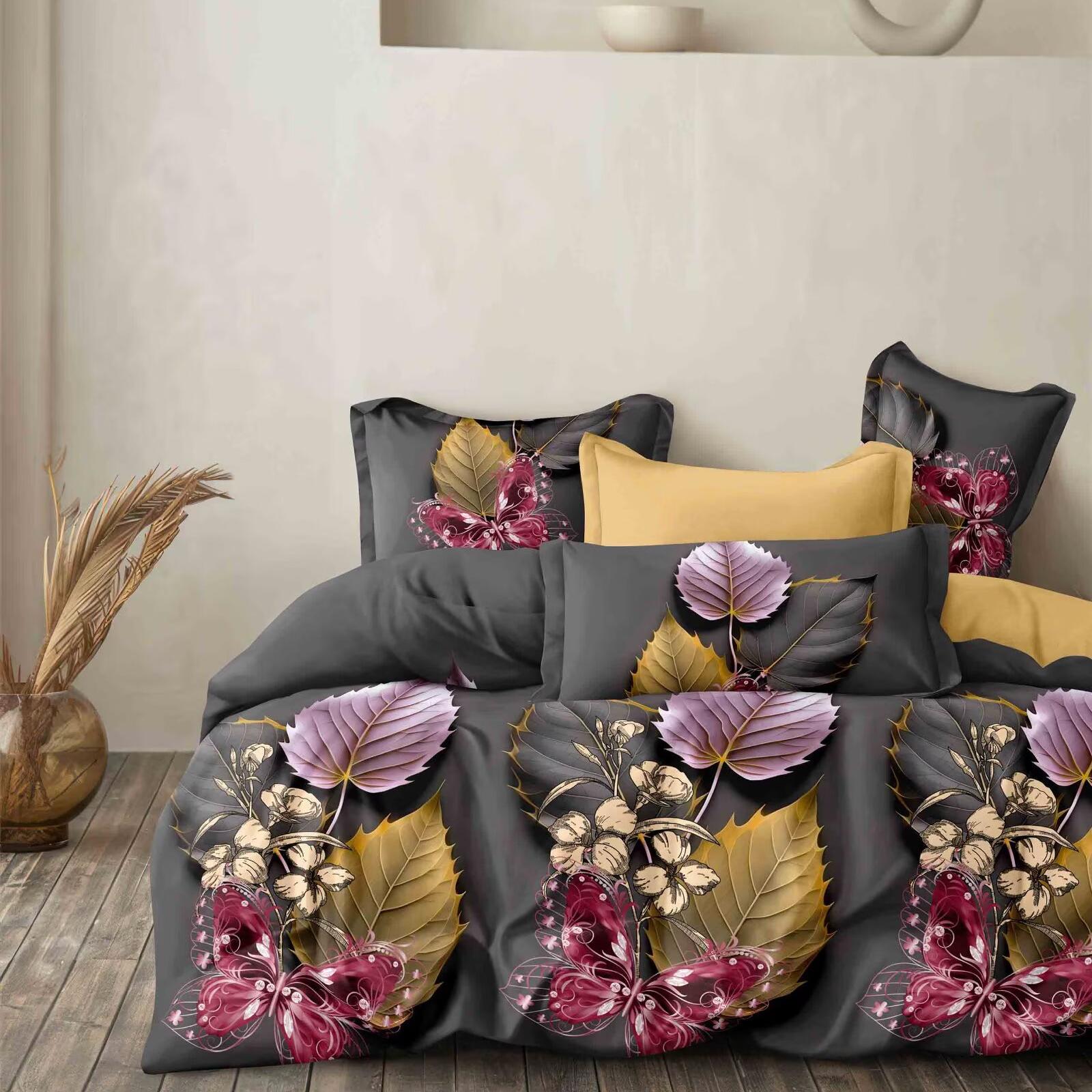Wholesale 4 In 1 Printed Duvet Cover Set 130GSM Soft Four Season Bedding OEM ODM Custom Size