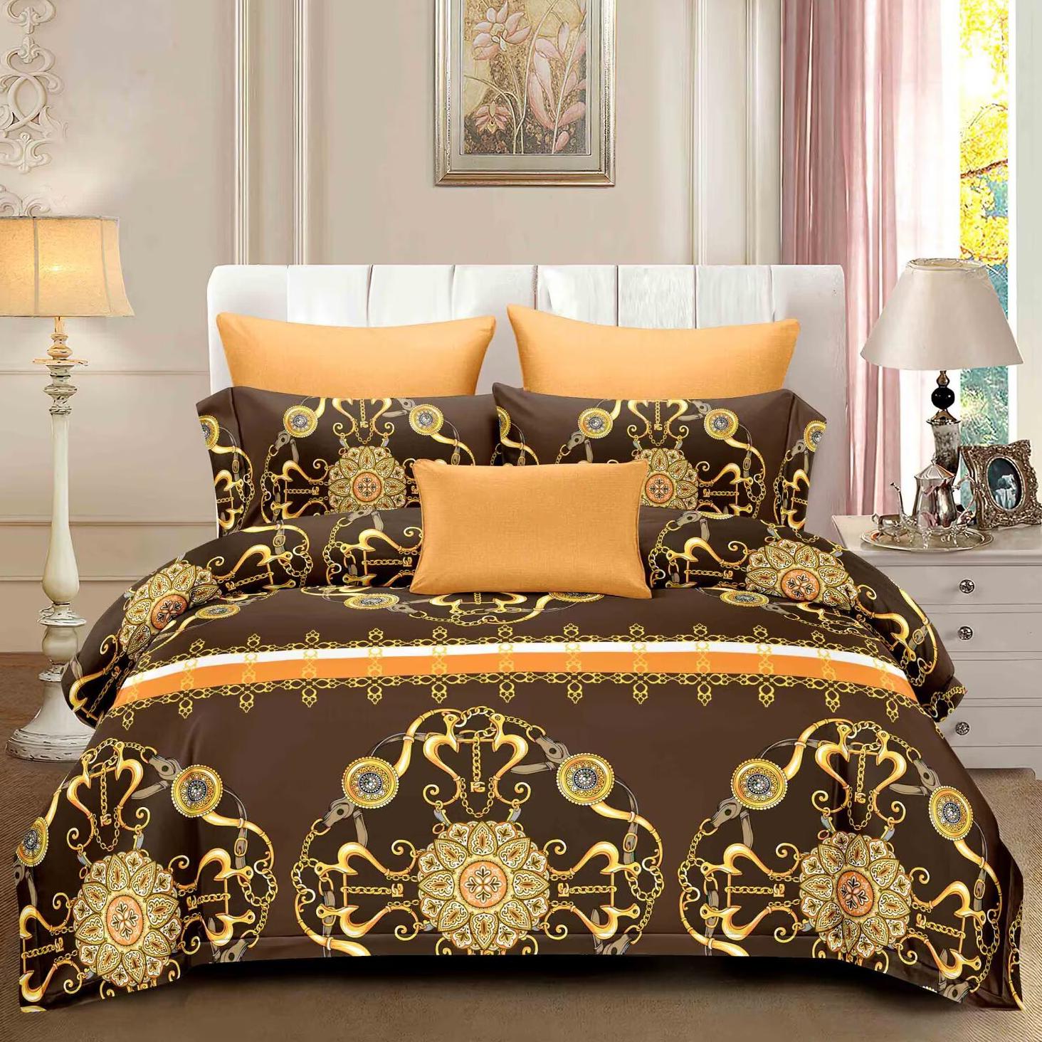 3 in 1 Microfiber Printed  Custom Size Bed Sheet Sets