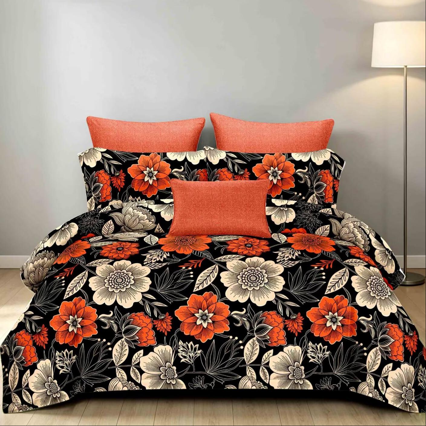 Factory Direct Sale Brown Letter Bedding Set Custom Duvet Covers Sheets and Pillowcase Soft Comfortable Kids Bedding Set