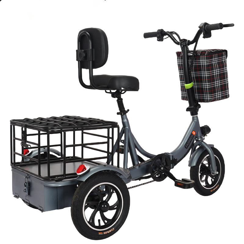 400W Motor Fat Tire Electric Trike E Tricycle