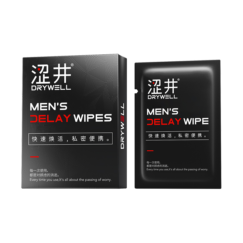 DRYWELL Delay Wipes (Black Pack)