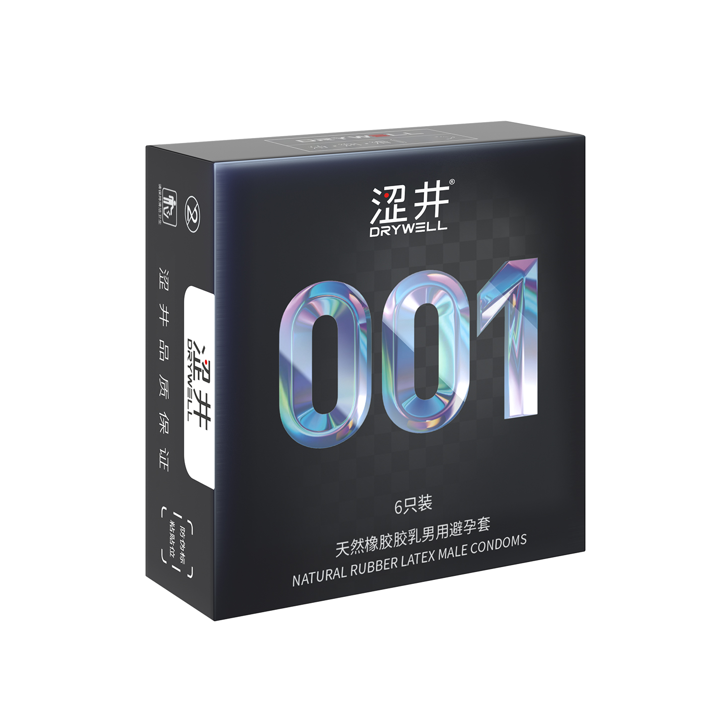 DRYWELL Colorful 001  6-Count Condoms
