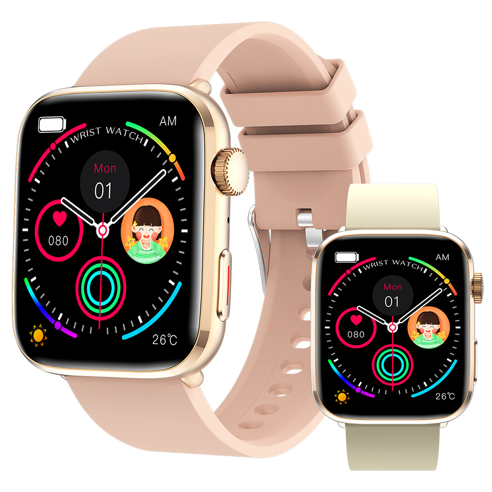 Smart Watch with Bluetooth Call, Heart Rate/Blood Oxygen/Temperature Monitoring - IP68 Waterproof Fitness Tracker for Sports & Daily Health Management