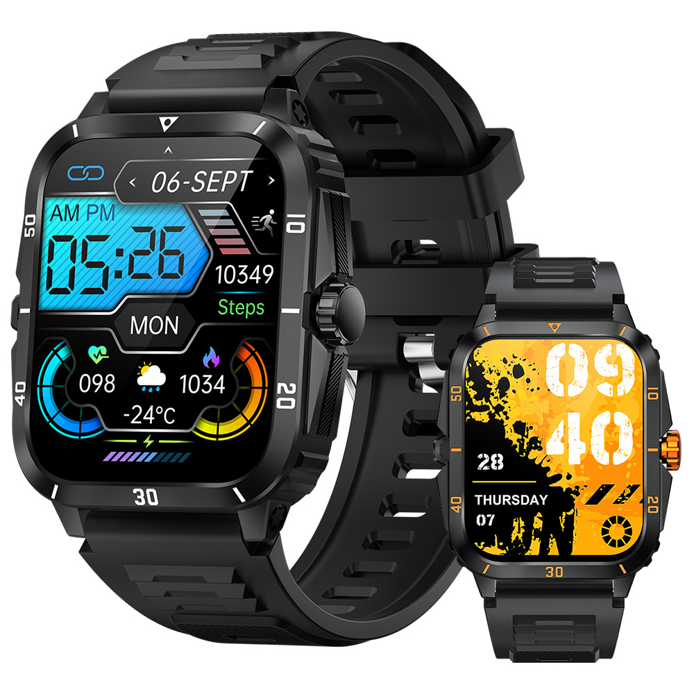 3M Waterproof Smart Watch - Heart Rate & Blood Pressure Monitor, Outdoor Triple Resistance, Bluetooth Call & Sports Fitness Tracker
