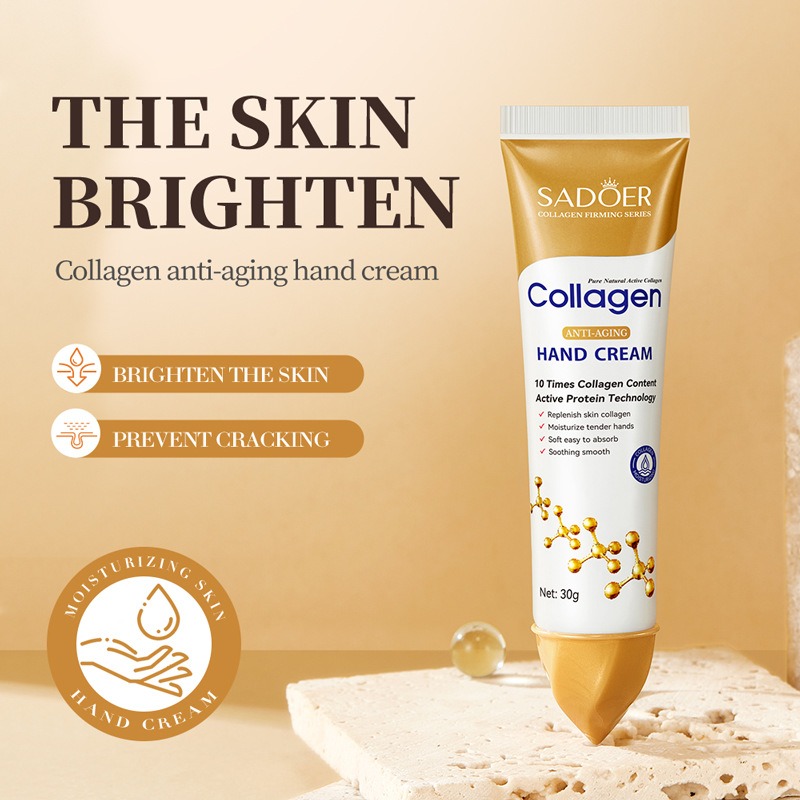 Cross-border Collagen Hand Cream 30g - Fragrance-Infused Moisturizing Hydrating Smooth Hand Cream. Wholesale by Foreign Trade Factory. OEM/ODM available.