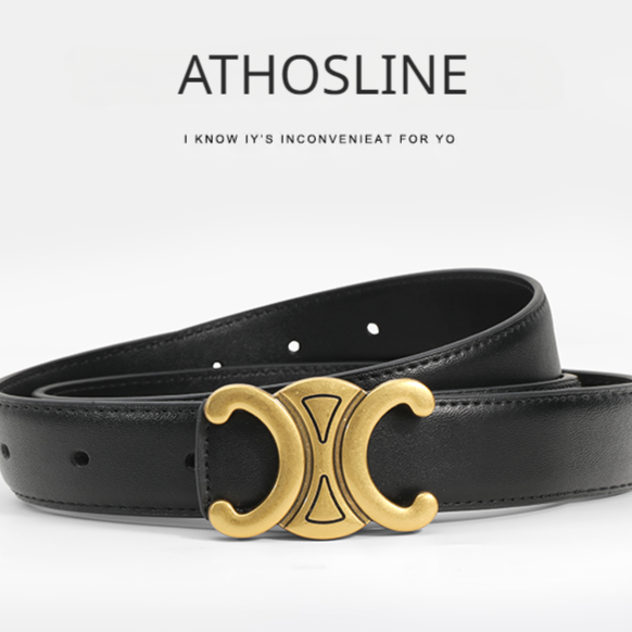 Celine Belt for Women 2.5cm Genuine Leather Waistband for Jeans Dress Coat Fashion Accessories for Lady Gift for Her