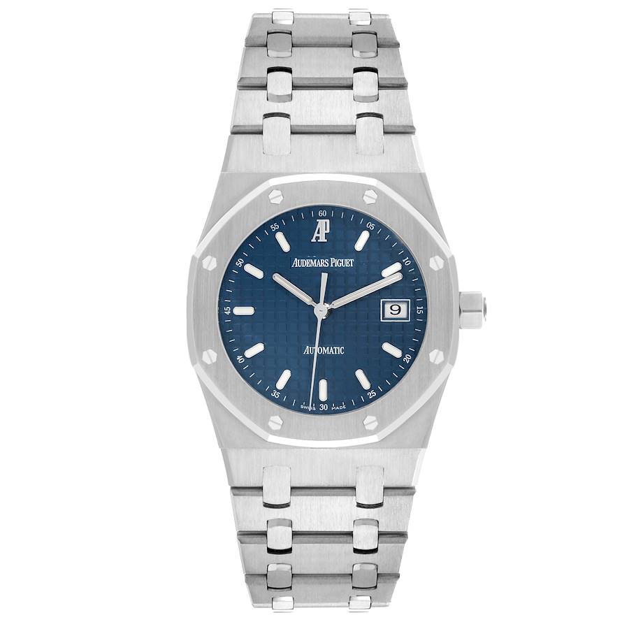 Replica Audemars Piguet Royal Oak Steel Blue Dial Mens Watch 15000ST