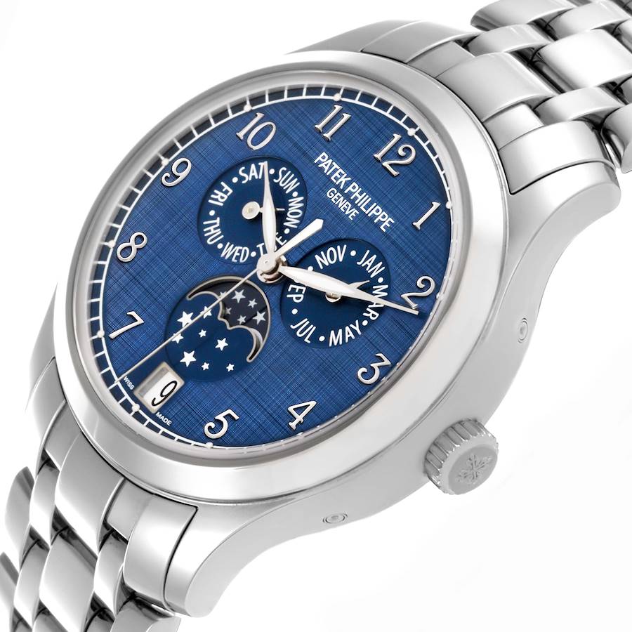 Replica Patek Philippe Complications Annual Calendar Moonphase Steel Watch 4947