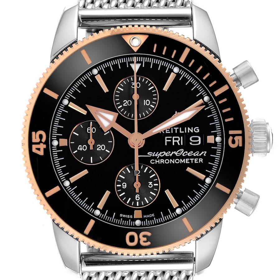 Replica Breitling Superocean Heritage II Steel Rose Gold Mens Watch U13313