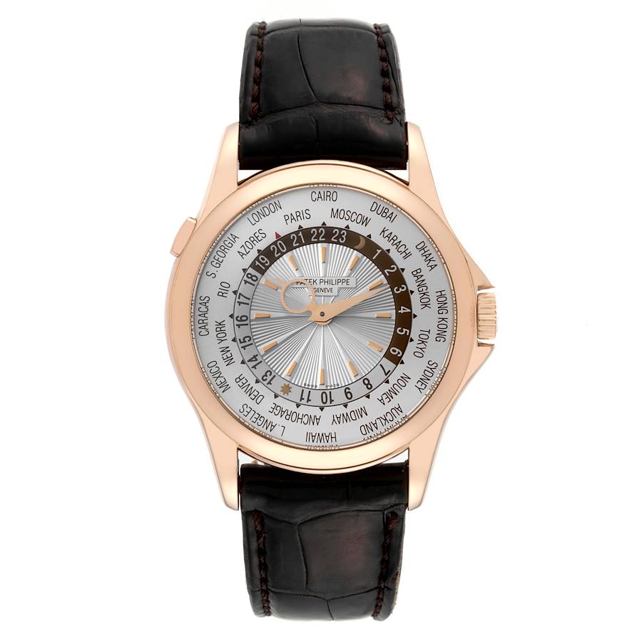 Replica Patek Philippe World Time Complications Rose Gold Mens Watch 5130 5130R