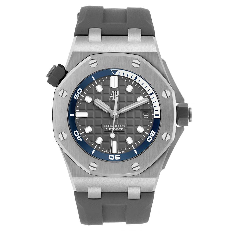 Replica Audemars Piguet Royal Oak Offshore Diver Steel Mens Watch 15720ST Box Card