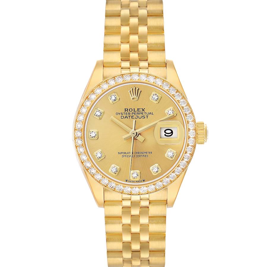 Replica Rolex President Datejust Yellow Gold Diamond Ladies Watch 279138