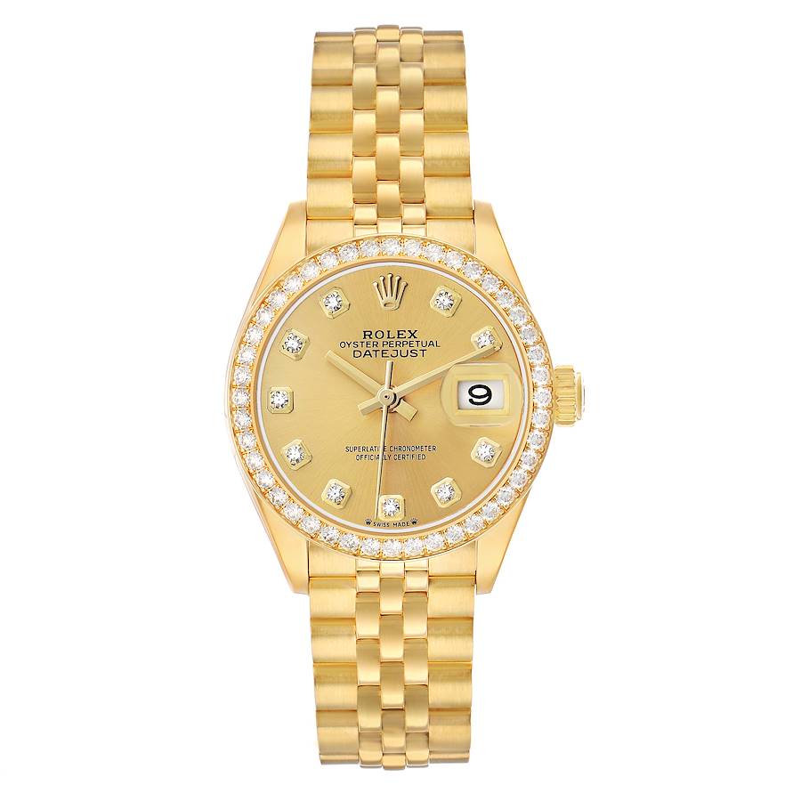 Replica Rolex President Datejust Yellow Gold Diamond Ladies Watch 279138