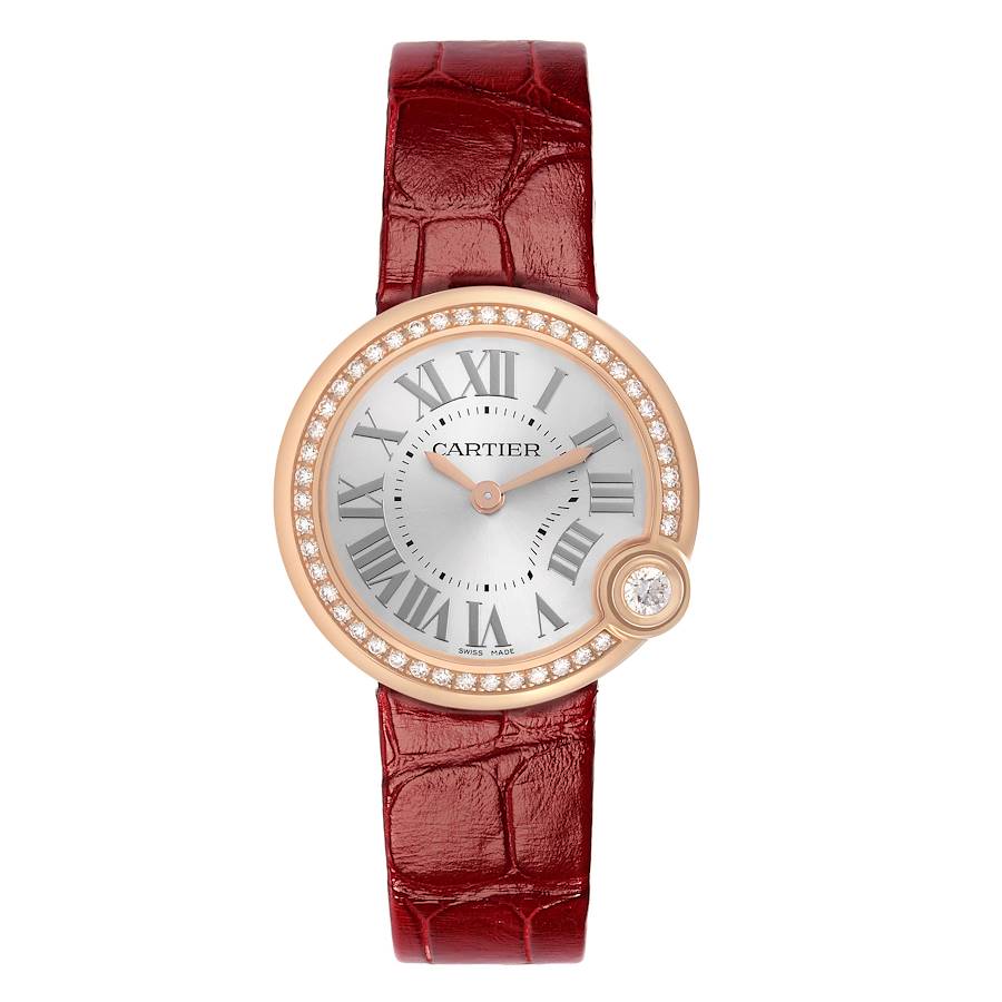 Replica Cartier Ballon Blanc 30 Rose Gold Diamond Ladies Watch WJBL0005 Unworn