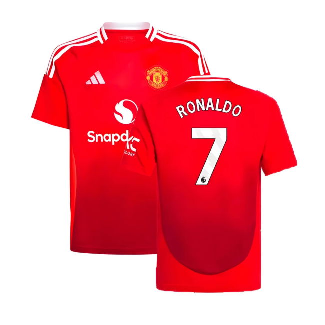 2024-2025 Man Utd Home Shirt Kids Ronaldo 7
