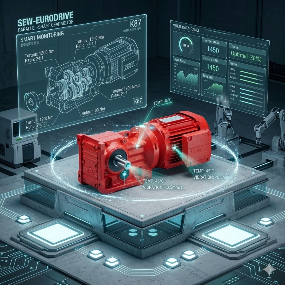 Helical-bevel gearmotors