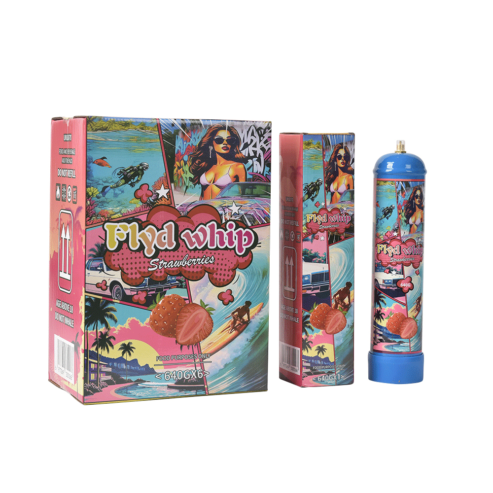 Strawberry flavor 640g Cream Charger 0.95 L Gas Cylinder watermelon 640g cream whipper Food Grade Dessert Tool