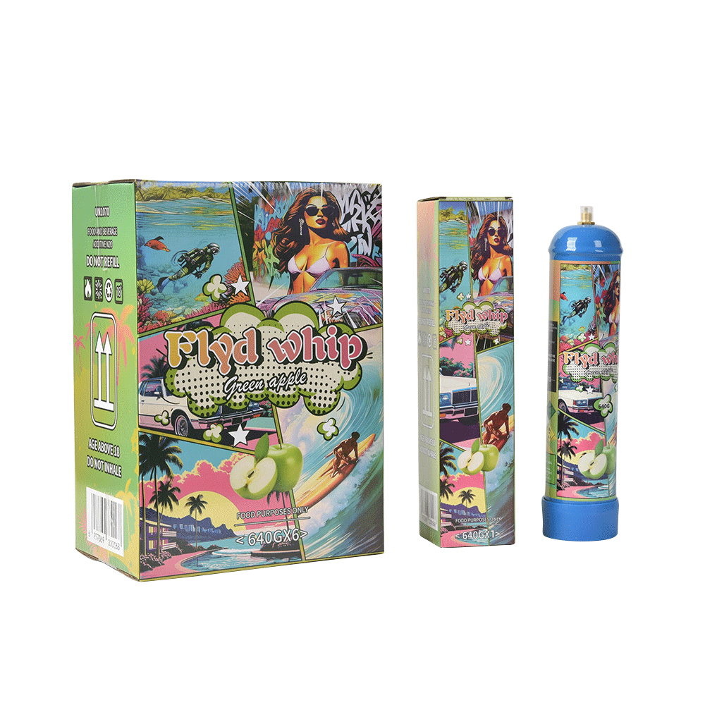 Green Apple 640g Cream Charger 0.95 L Gas Cylinder watermelon 640g cream whipper Food Grade Dessert Tool
